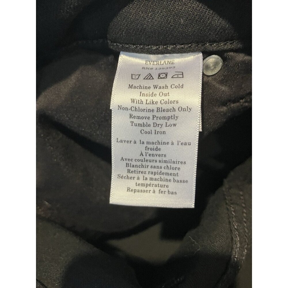 NWT Everlane Women's Black Kick Flare Denim Jeans Pant Organic Cotton MSRP $128 - Picture 14 of 15